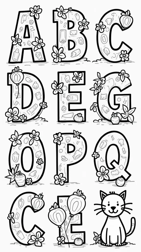 coloriages d’alphabet